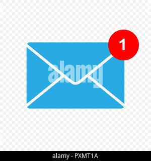 Nuovo messaggio icona vettore. Segno della posta in arrivo per il tuo design Illustrazione Vettoriale