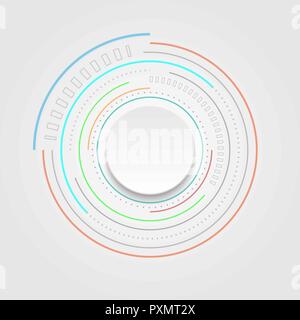 Abstract la tecnologia digitale dello sfondo. Illustrazione di vettore per il tuo design Illustrazione Vettoriale