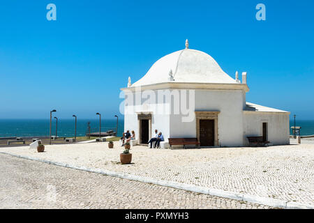 Sao Sebastiao Cappella, Ericeira, costa di Lisbona, Portogallo Foto Stock