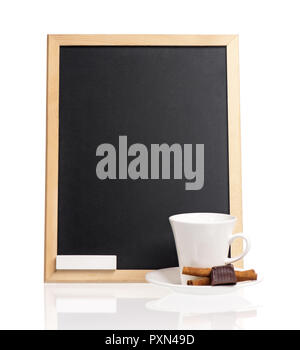 Piccolo blackboard per menu Foto Stock