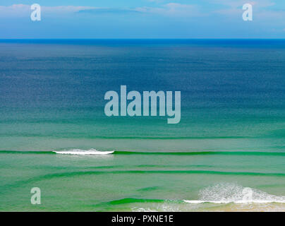 Francia, Bretagna, Finisterre, Iroise Mare, Parc Naturel Regional d'Armorique Armorica (Parco naturale regionale), Presqu'ile de Crozon, Camaret sur Mer, penna Hat beach Foto Stock