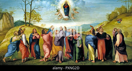 Assunzione della Vergine 1512 da Lorenzo Lotto 1480-1557 15-16Secolo, Italia, italiano. Foto Stock