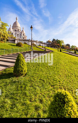 Francia, Parigi, Montmartre e il Sacro Cuore a Montmartre Foto Stock