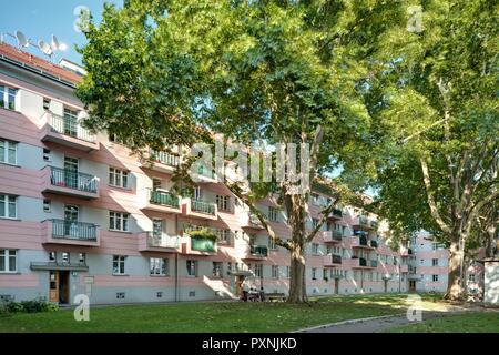 Wien, Gemeindebau des "Roten Wien - Vienna, Consiglio Tenement blocco, "rosso" di Vienna, Wienerbergstraße 10; Carl Witzmann 1932 Foto Stock