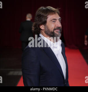 Ritratto di attore spagnolo Javier Bardem Lumiere Film Festival, Lione, Francia Foto Stock