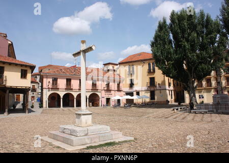 Plaza Sta. María del Camino a Leon, Spagna Foto Stock