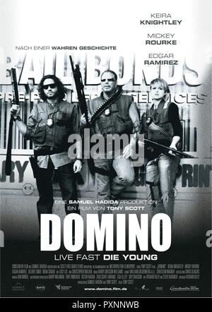 Domino: Live fast, muoiono giovani, 2005 Regie: Tony Scott, Filmplakat Foto Stock