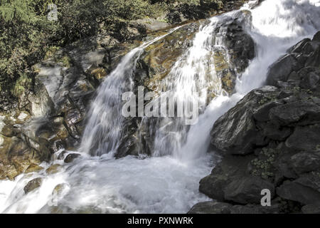 Austria, Tirolo, der Stuibenfall bei Umhausen Oetztal im Foto Stock