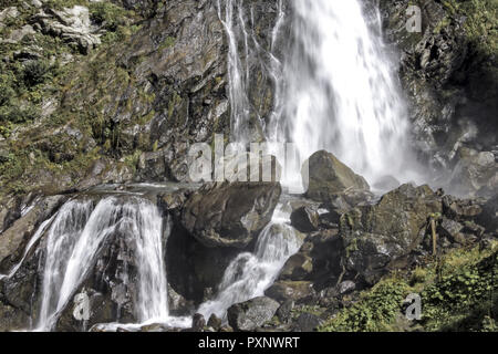 Austria, Tirolo, der Stuibenfall bei Umhausen Oetztal im Foto Stock