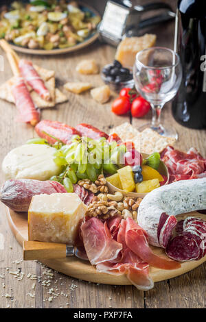 Mix di diversi antipasti Foto Stock