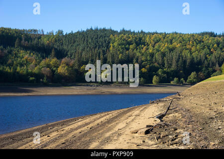 Serbatoio Ladybower, Bamford,Peak District,Derbyshire,Inghilterra England Regno Unito. Foto Stock