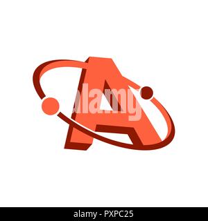 Lettera di un logo. Creative lettere moderne icona Vettore Illustrazione del logo Illustrazione Vettoriale