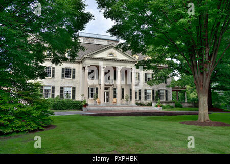 Al di fuori di George Eastman House e museo lungo con Dryden Theatre, Rochester, New York, Stati Uniti d'America Foto Stock