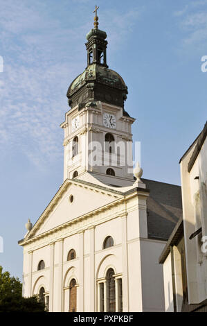 La Basilica Cattedrale dell Assunzione della Beata Vergine Maria a Gyor, oltre Danubio, Ungheria Foto Stock