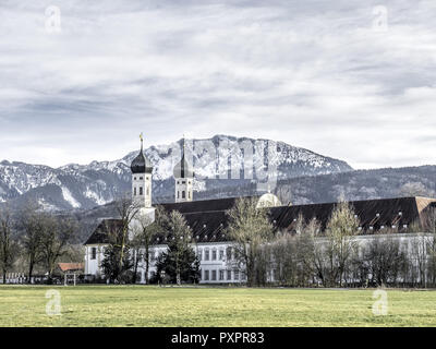 Monastero di Benediktbeuern, Baviera, Germania Foto Stock