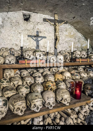 Ossario, Hallstatt, Salzkammergut, Austria, Europa Foto Stock