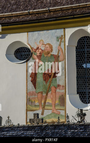 Brandenberg è un comune in stato austriaco del Tirolo nel distretto di Kufstein. Esso consiste di Brandenberg Village e il Aschau località Foto Stock