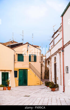 L'Italia, Molise, Termoli, Old Town Foto Stock