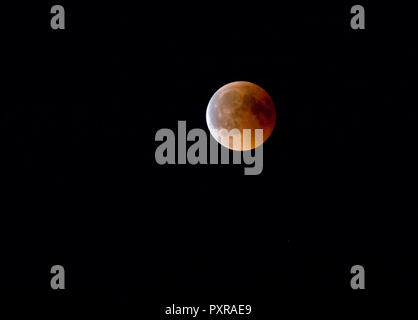 Germania, Rosenheim, Lunar Eclipse Foto Stock