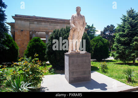 La Georgia, Gori, statua di Stalin presso il Museo di Stalin Foto Stock