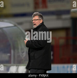 Dens Park, Dundee, Regno Unito. 23 Ott, 2018. Ladbrokes Premiership, Dundee rispetto al cuore di Midlothian; cuori manager Craig Levein Credito: Azione Sport Plus/Alamy Live News Foto Stock