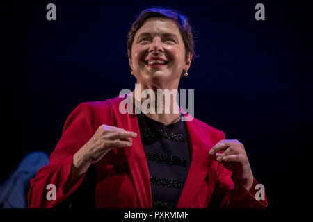 Londra, Regno Unito. 23 ott 2018. UK premiere di Link Link one-donna mostra da attrice Isabella Rossellini a Southbank. Credito: Guy Corbishley/Alamy Live News Foto Stock