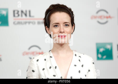 Roma, Italia. 24 ott 2018. Roma, Italia. 24 ott 2018. Claire Foy Roma 24 ottobre 2018. Roma Film Fest 2018 Foto Samantha Zucchi Insidefoto Credito: insidefoto srl/Alamy Live News Credito: insidefoto srl/Alamy Live News Foto Stock