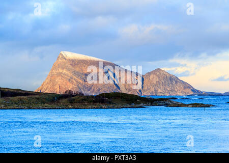 Isola sommaroy paesaggio immagini prese sull isola Kvaloya Troms comune, nei pressi di Tromso Norvegia Foto Stock