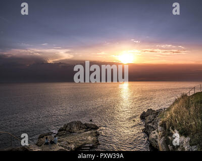 Mare Adriatico vicino a Rovigno, Istria, Croazia Foto Stock