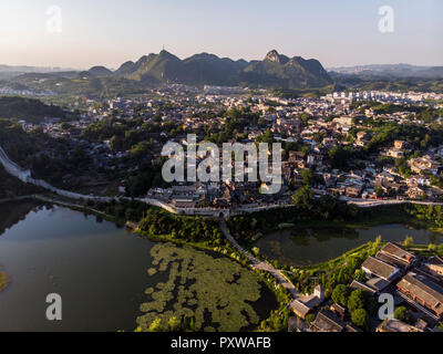 Cina, Qinyang, antica città Foto Stock