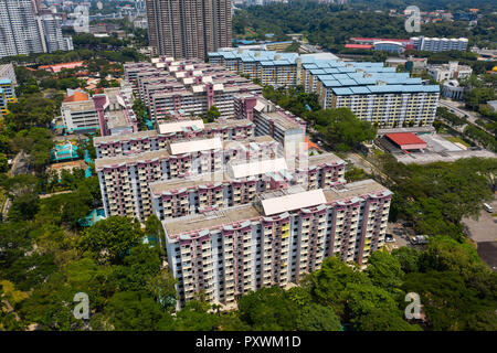 Vista aerea di Tanglin Halt station wagon in Singapore Foto Stock