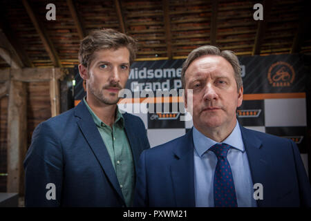 Gwilym Lee, attore che gioca il ruolo di DS Charlie Nelson in Midsomer omicidi Foto Stock