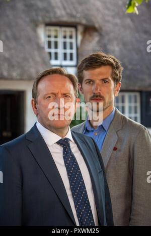 Gwilym Lee, attore che gioca il ruolo di DS Charlie Nelson in Midsomer omicidi Foto Stock