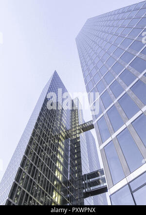 Buerohochhaus mit Glasfassade, Highlight-Towers, Muenchen Foto Stock