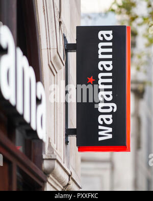 Ristorante Wagamama, Segno Foto Stock