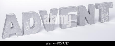 XMAS-Schriftzug, rot Foto Stock