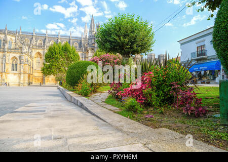 Monastero di Batalha,Portogallo. Originariamente, e ufficialmente noto come il Monastero di Santa Maria della Vittoria. UNESCO - Sito Patrimonio dell'umanità. Foto Stock