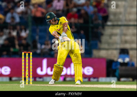 Abu Dhabi, negli Emirati Arabi Uniti. 24 ott 2018. Nathan Coulter-Nile di Australia in azione durante la 1T20 International tra il Pakistan e l'Australia in Sheikh Zayed Stadium, Abu Dhabi, negli Emirati Arabi Uniti il 24 ottobre 2018. Foto di concedere l'inverno. Credit: UK Sports Pics Ltd/Alamy Live News Foto Stock