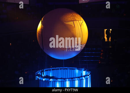 Tokyo, Giappone. 24 ott 2018. Vista generale del tennis da tavolo : 2018-19 T League al Ryogoku Kokugikan a Tokyo in Giappone . Credito: YUTAKA AFLO/sport/Alamy Live News Foto Stock