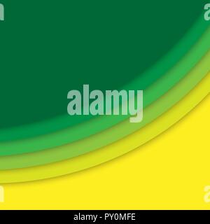 Papercut multi strati texture colore sfondo vettoriale Illustrazione Vettoriale