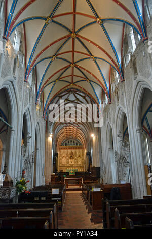 Ottery St Mary Church Foto Stock