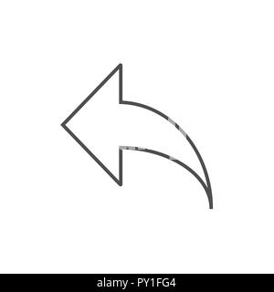 Icona Condividi. Icona Avanti. Illustrazione Vettoriale, design piatto. Illustrazione Vettoriale