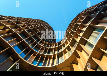 Axel torri architettura moderna edificio vicino alla stazione ferroviaria e Tivoli Copenaghen, Copenaghen, Danimarca Foto Stock