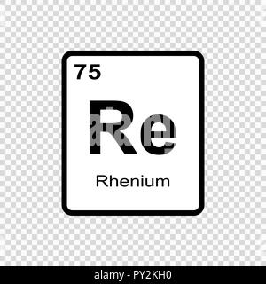 Elemento chimico della tavola periodica. Illustrazione Vettoriale