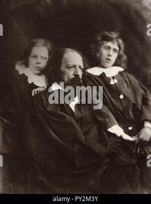 Cameron Julia Margaret - Alfred Tennyson Signore und seine zwei Söhne, Lionel und Hallam Foto Stock