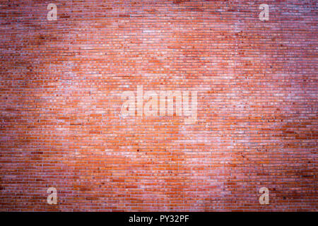 Ampio panorama muro di mattoni di colore rosso banner Foto Stock