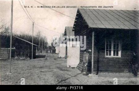 Camp de Saint-Médard - barraquements 3. Foto Stock