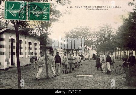 Camp de Saint-Médard - barraquements 4. Foto Stock