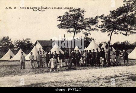 Camp de Saint-Médard - Tentes 16. Foto Stock