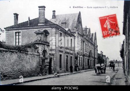 Cadillac-sur-Garonne - Ecole d'AGRICOLTURA 2. Foto Stock